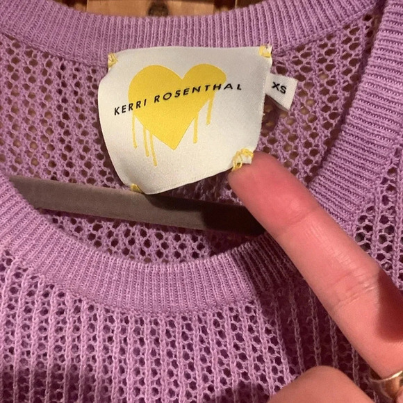 KERRI ROSENTHAL heart elbow patch sweater - Picture 5 of 8